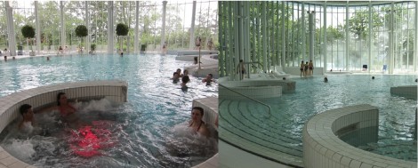 Indoor pool at Thermes de Spa