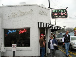 Facade of McClard's Bar-B-Q Restaurant by Susan Manlin Katzman