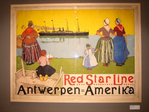 Poster from the Red Star Line Museum