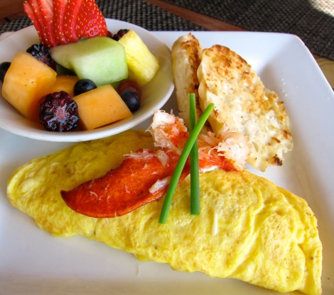 Lobster Omelet from The Atlantic Hotel Fort Lauderdale by Susan Manlin Katzman