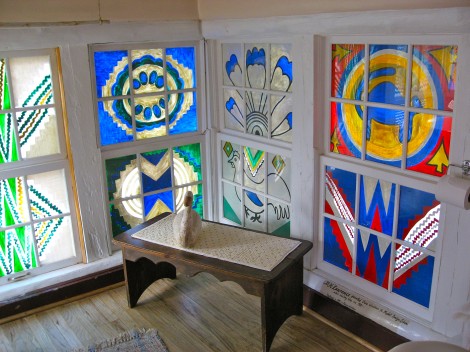 D.H. Lawrence Painted Windows in the Mabel Dodge Luhan House