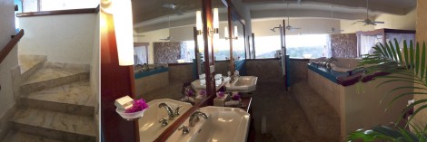 Bathroom at Jade Mountain Collage