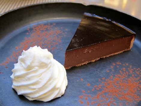 The Fabulous Christian Constant Chocolate Tart served at Les Cocottes by Susan Manlin Katzman
