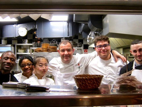 Philippe Cadeau (center) and Staff