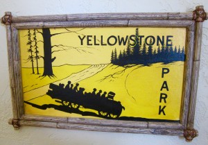 Yellowstone Park sign by Susan Manlin Katzman