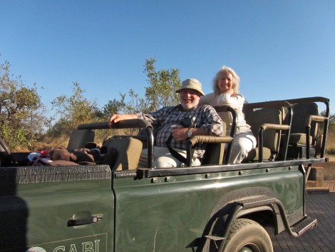 Boarded on a Land Rover Ready for Safari