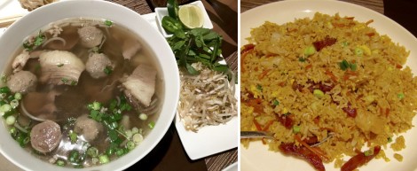Pho Dac Biet and Shrimp Fried Rice