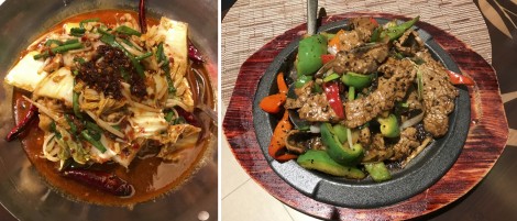 Hot Chili Catfish and Sizzling Black Pepper Beef
