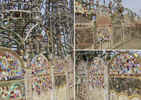 Collage of Wall at Watts Tower by Susan Manlin Katzman