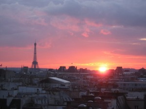 Paris at sunset