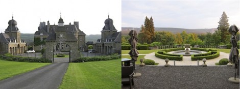 Front and back of Manoir de Lebioles