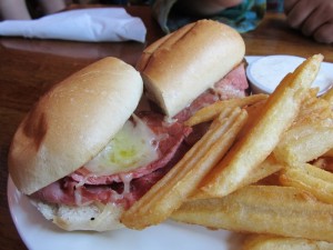 Cregeens Irish Pub corned beef sandwich by Kat Robinson