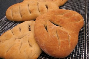 Fougasse Cooling on Rack by Susan Manlin Katzman