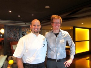 Chef Richard Hodge and Josh Porter