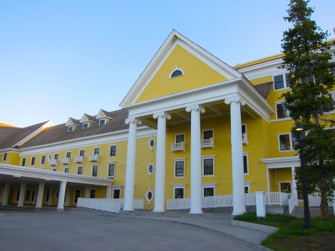 Facade of Lake Yellowstone Hotel by Susan Manlin Katzman