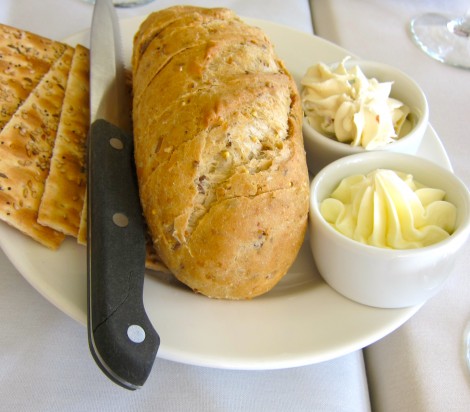 Bread with Goat Cheese Spread by Susan Manlin Katzman