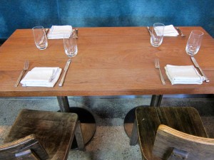 Table at Farmshop