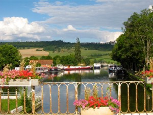 Barge Dock in Burgundy