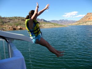 Maggie on Water Slide