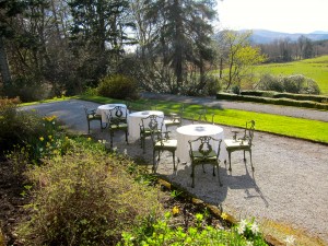 Terrace at Inverlochy Castle Hotel