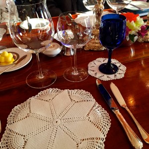 Table setting at Inverlochy Castle Hotel