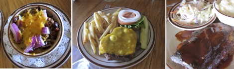 Dishes at Roosevelt Lodge Dining Room