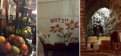 Collage of Decor at Botín by Susan Manlin Katzman