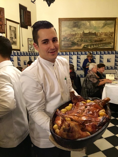 Roast Suckling Pig at Botín by Susan Manlin Katzman