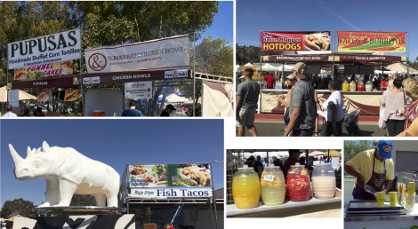 Collage of Food at Rose Bowl Flea Market by Susan Manlin Katzman