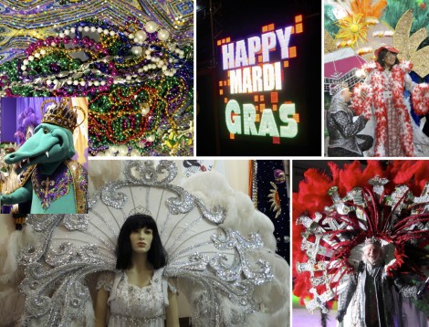 Mardi Gras in Lake Charles collage by Susan Manlin Katzman