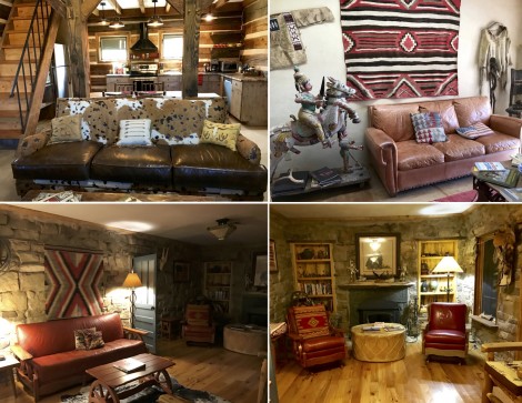 Stylish Seating Arrangements at Canyon of the Ancients Guest Ranch collage by Susan Manlin Katzman