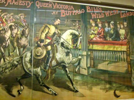 Poster of Buffalo Bill greeting Queen Victoria