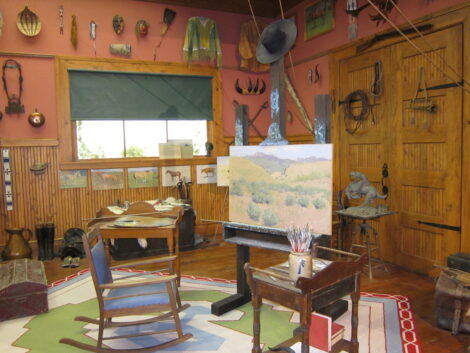 Artist studio in the Buffalo Bill Center of the West