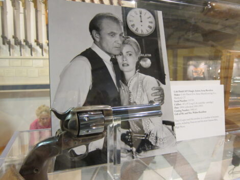 Gun from movie High Noon on display in the Buffalo Bill Center of the West