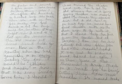 Page two of diary