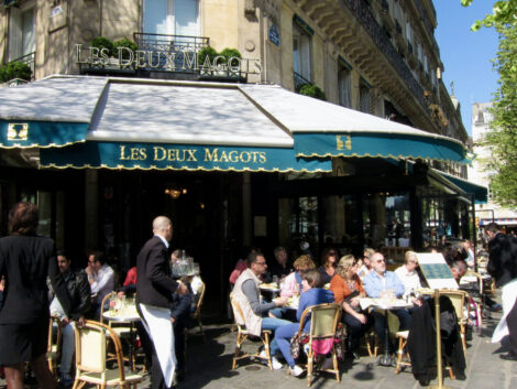 Sitting at Les Deux Magot 