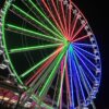 The St. Louis Wheel at night.