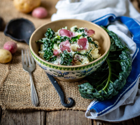 A dish of Colcannon Potatoes