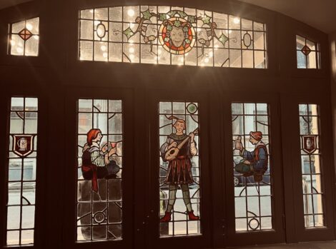 Stained Glass window at Hotel Magnolia St. Louis