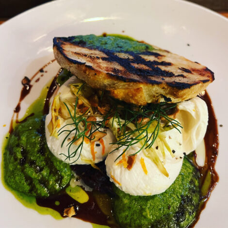 Burrata as served at City Winery St. Louis