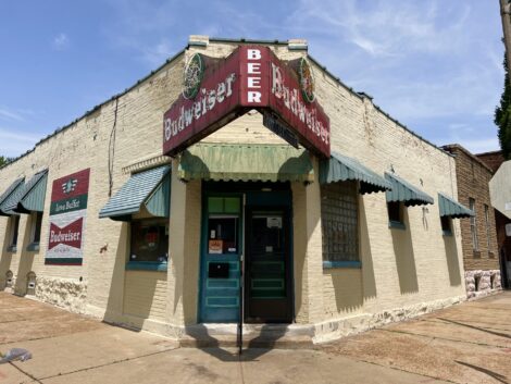 Entrance to Iowa Buffet in an old St. Louis South Side neighborhood.